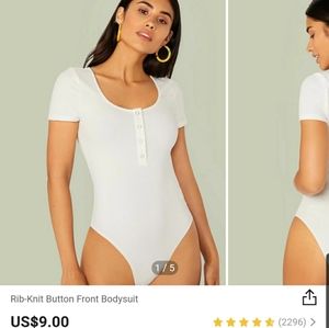 ☆white body suit tee☆